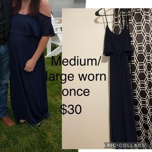 Cute dark blue dress!